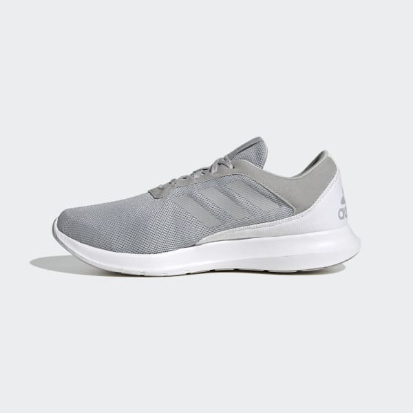 tenis adidas cinza e branco