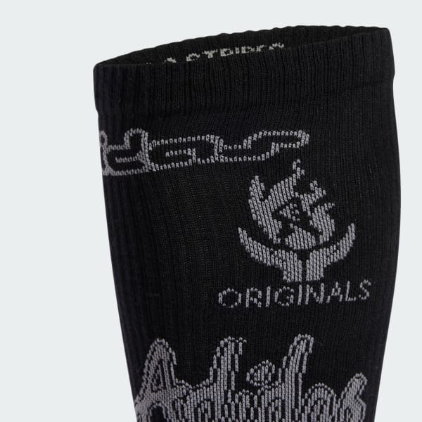 Black Sponsors High Crew Socks 2 Pairs