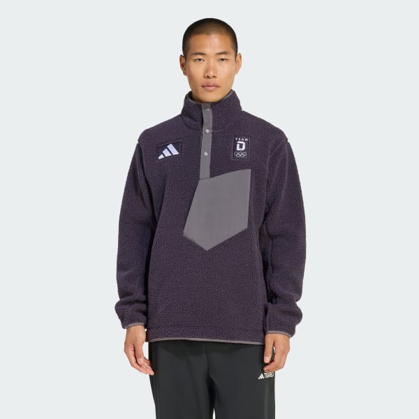 adidas Team D Pile Fleece Pullover - Purple | adidas Deutschland