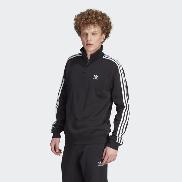 Sweat à capuche Noir Homme Adidas 3-stripes