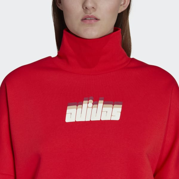 Rouge Sweat-shirt adidas Ski Chic