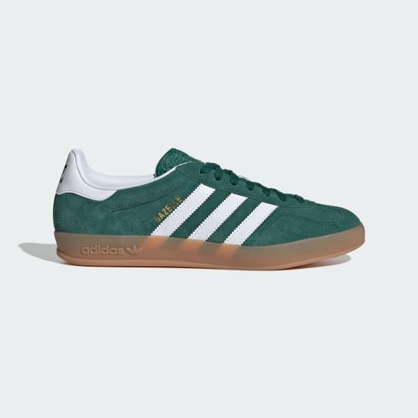 Green suede gazelles on sale