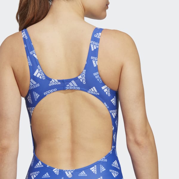 behandeling Verknald knal adidas Allover Print Sportswear Swimsuit - Blue | Women's Swim | adidas US