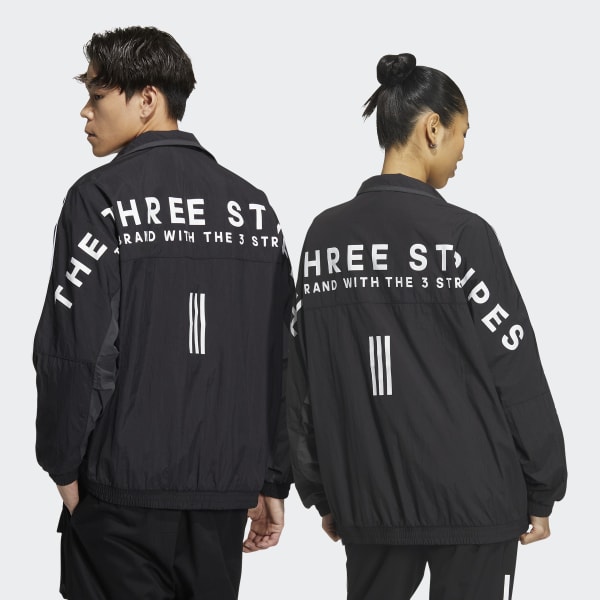 Black 오버사이즈 핏 우븐 재킷 