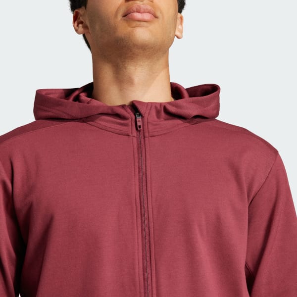 Adidas originals sales red zip hoodie