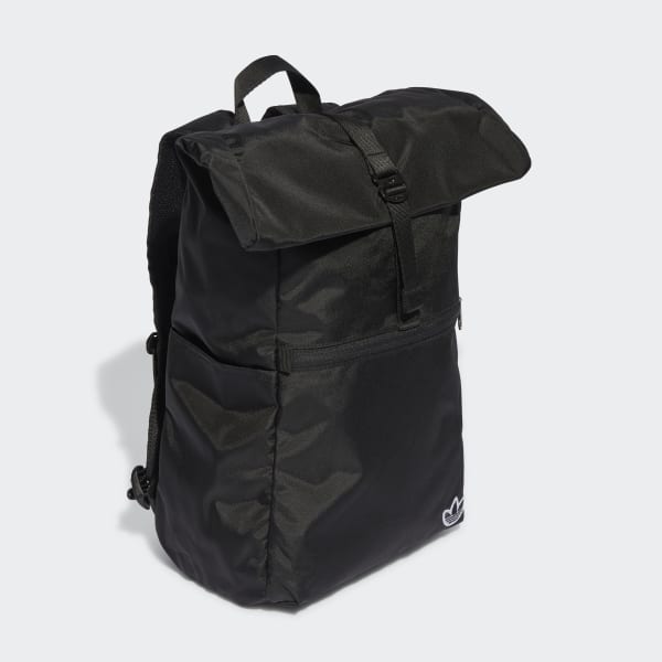 adidas Premium Essentials Roll-Top Backpack - Black, Unisex Lifestyle