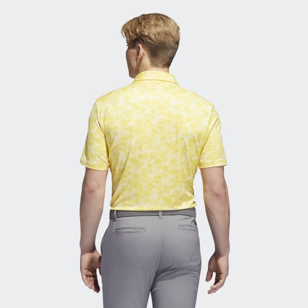 Żolty Prisma-Print Polo Shirt ZR010