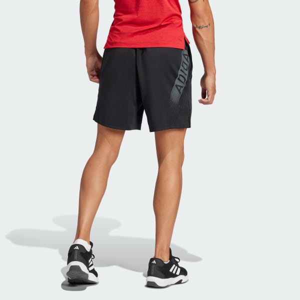 Black Graphic Shorts