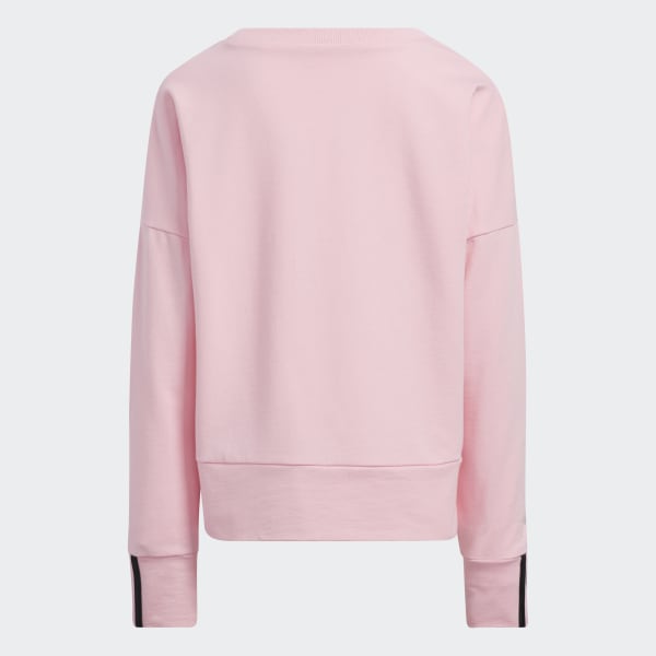 adidas 3-Stripes Pullover Sweatshirt - Pink | adidas US