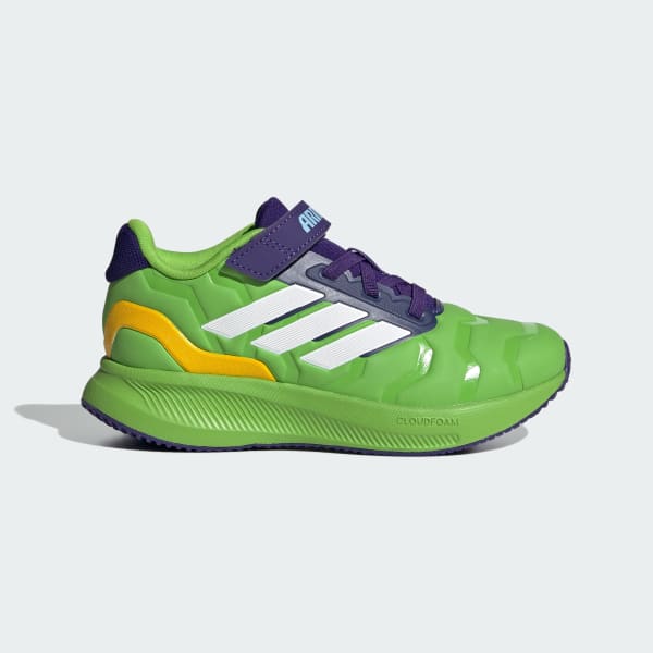 Green adidas Iron Hulk Runfalcon 5 Shoes Kids