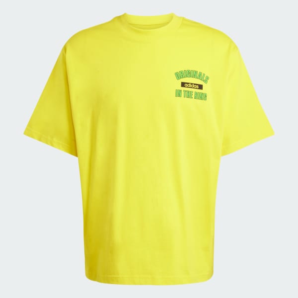 Yellow adidas Originals In The Ring Graphic Tee