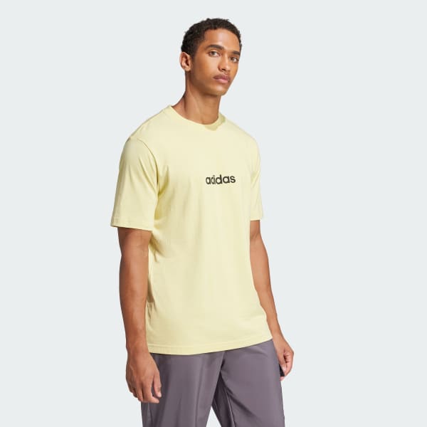Κίτρινο Essentials Linear Single Jersey Tee
