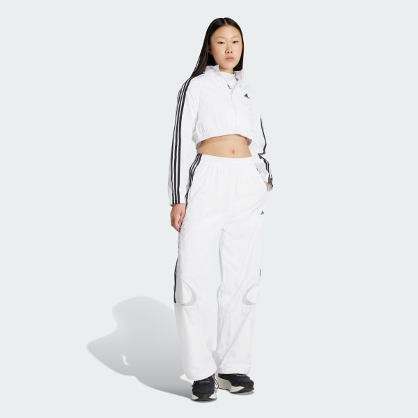 Weiss Teamgeist Adicolor Trainingshose, Oversized