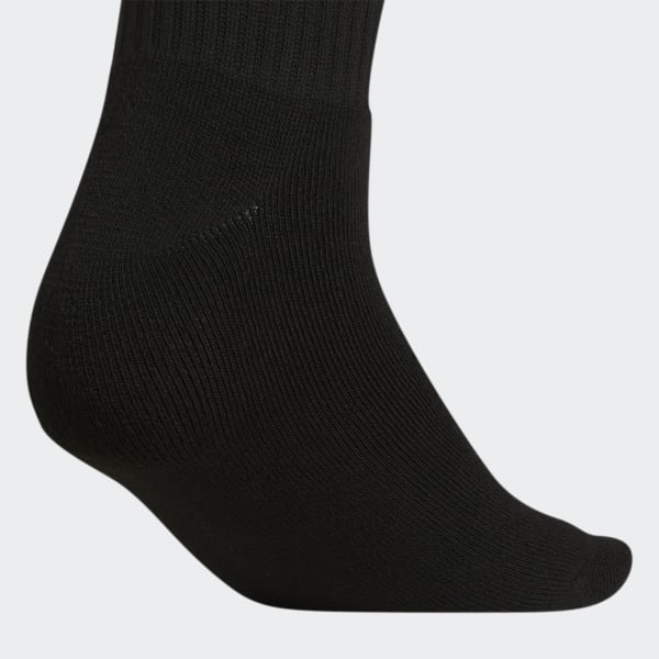 Black Sport Stripe High Quarter Socks 3 Pairs EX6594X