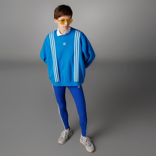 - Sweatshirt adidas US Women\'s Adicolor Blue adidas 70s 3-Stripes | | Lifestyle