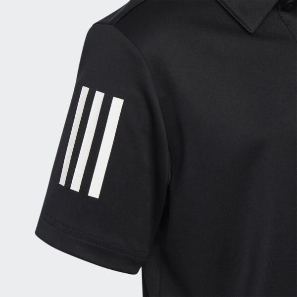 Black 3-Stripes Polo Shirt
