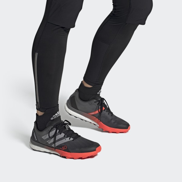 Black TERREX Speed Ultra Trail Running Shoes