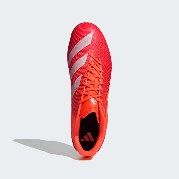 Red Adizero RS15 Pro Firm Ground Rugby Boots