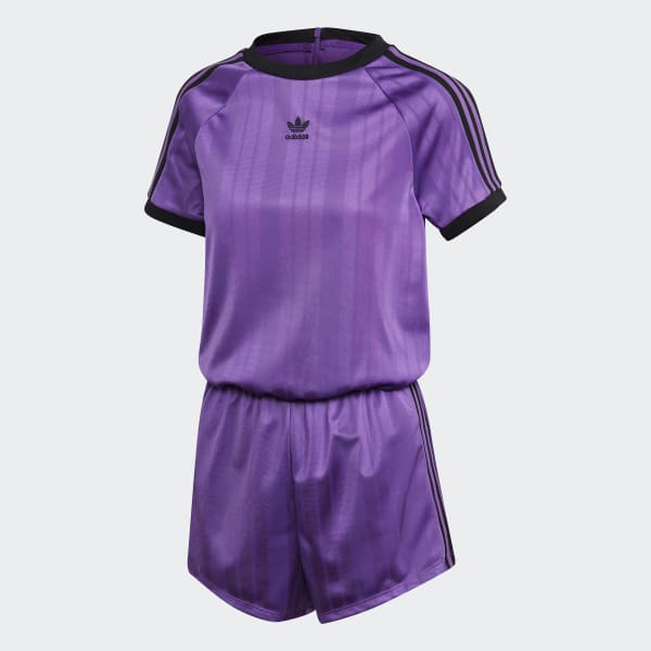 adidas purple jumpsuit