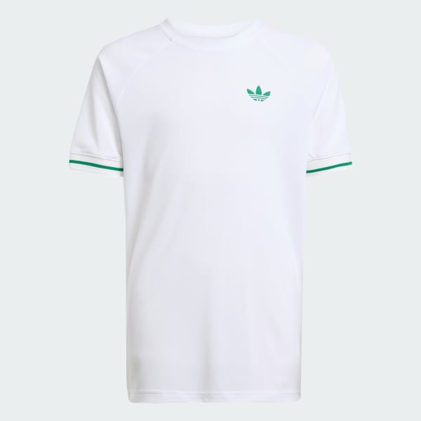 สีขาว เสื้อยืดเทนนิส Climacool สำหรับเด็ก