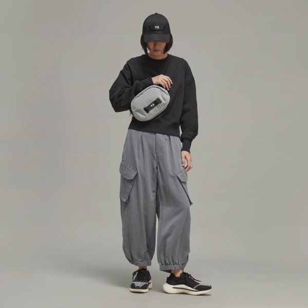 Svart Y-3 Organic Cotton Terry Boxy Crew Genser
