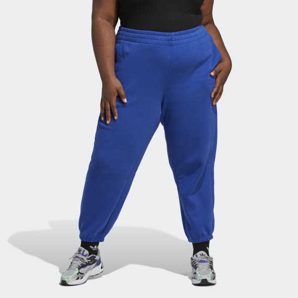 | Size) - adidas (Plus US Fleece Essentials Joggers adidas Lifestyle | Women\'s Blue