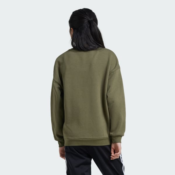 Adidas essentials boyfriend crew sweatshir online
