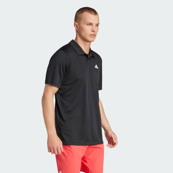 Schwarz Club Tennis Poloshirt