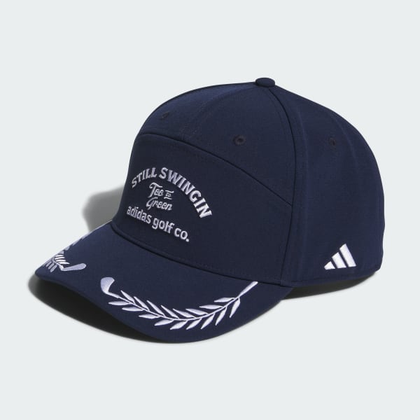 Blue Graphic Flat-Brim Cap