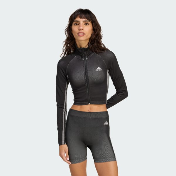 Preto Jaqueta sem costura Firebird