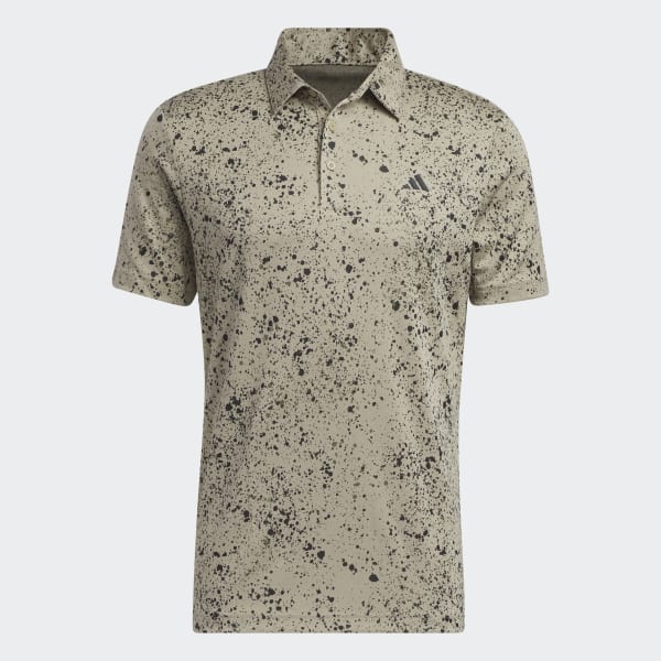 Beige Jacquard Golf Polo Shirt