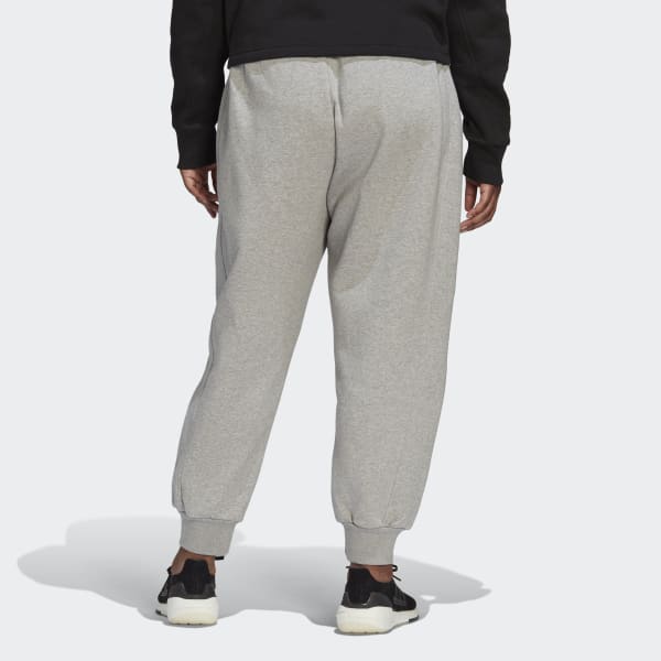 adidas ALL SZN Fleece Pants (Plus Size) - Grey | Women's Lifestyle ...