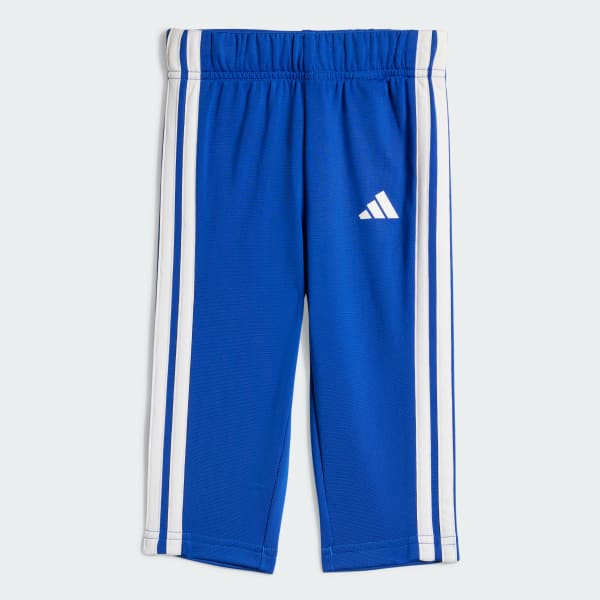 Azul Agasalho Malha Seasonal Essentials Tiberio Três Listras Infantil