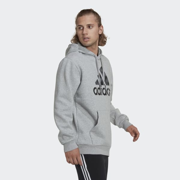 Gris Sudadera con Gorro Essentials Felpa Francesa Estampado de Camuflaje GY127