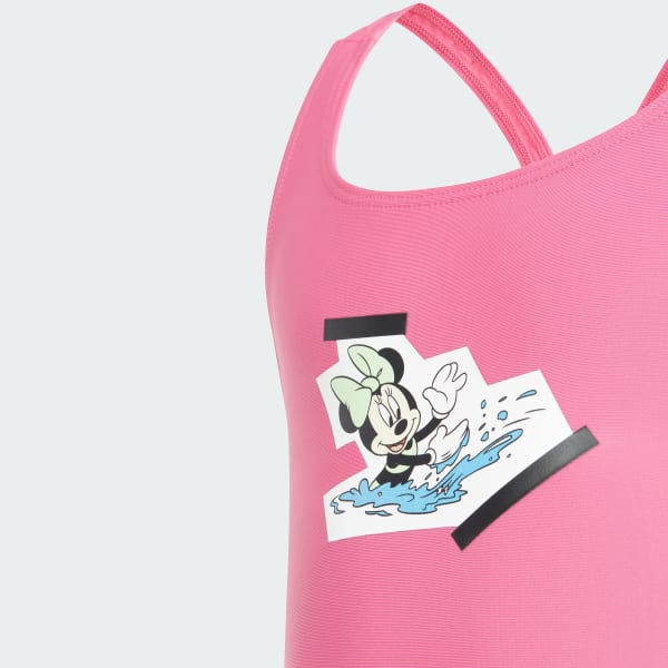 Rosa adidas x Disney Minnie Vacation Memories 3-Stripes Badedrakt