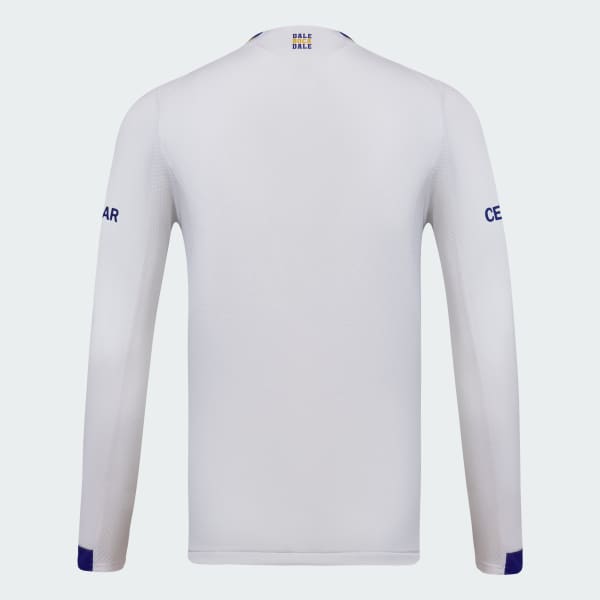 Blanco Camiseta Tercer Uniforme Boca Juniors 2026 Manga larga (Versión Jugador)