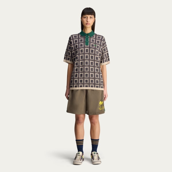 Adidas Brain Dead Knit Polo Shirt BUY ONLINE