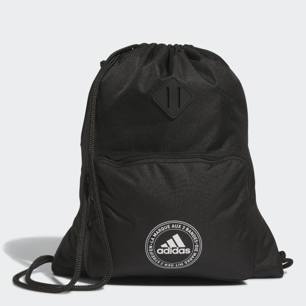 adidas Classic 3-Stripes Sackpack - Black | Free Shipping with