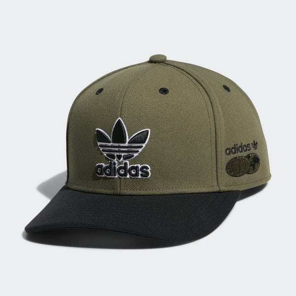 adidas Men's Three Bar Structured Snapback Adjustable Fit Hat 2.0