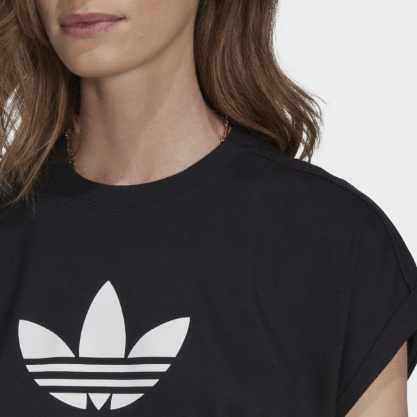 Shop adidas Trefoil Short Sleeve Tee H06644 black