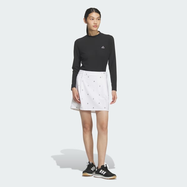 White MONOGRAM SKIRT