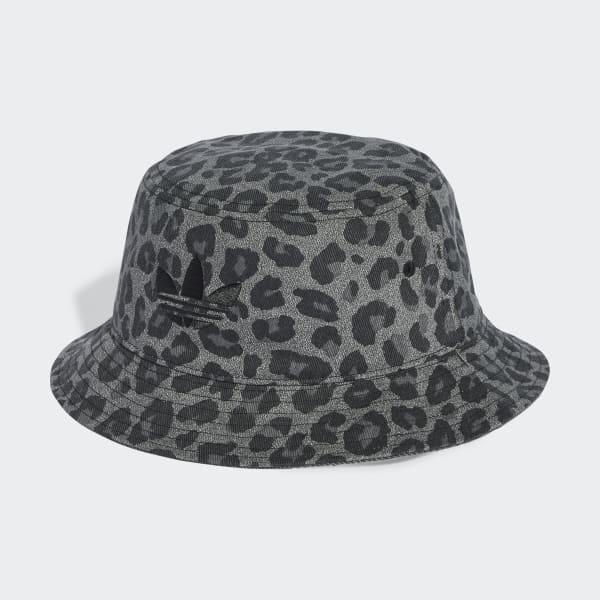 adidas Leopard Bucket Hat - Grey | Free Shipping with