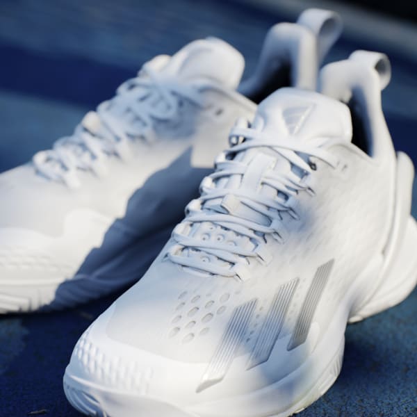 All white new arrivals adidas volleyball shoes