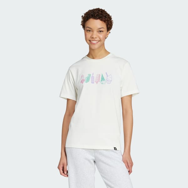 White Lounge Food Graphic Tee