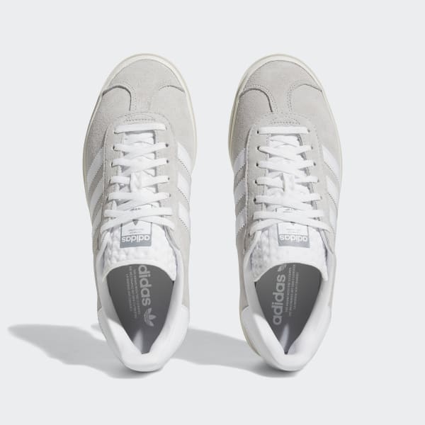Adidas originals grey 2025 and white gazelle sneakers