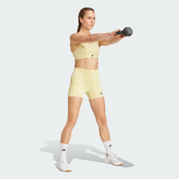 zlutá Legíny Optime 3-Stripes 1/4 Short