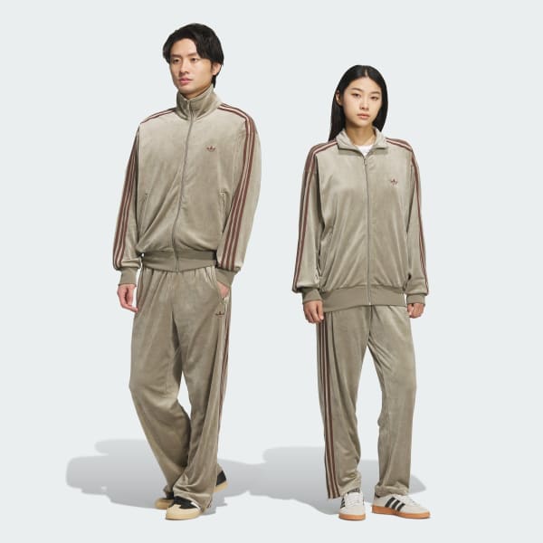 アディダス ファイヤーバード トラックパンツ ベロア FOR