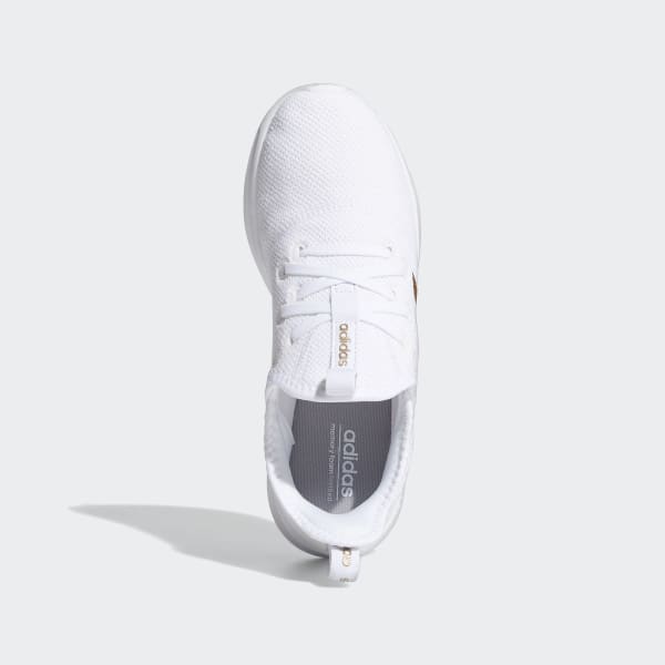 adidas cloudfoam white and gold
