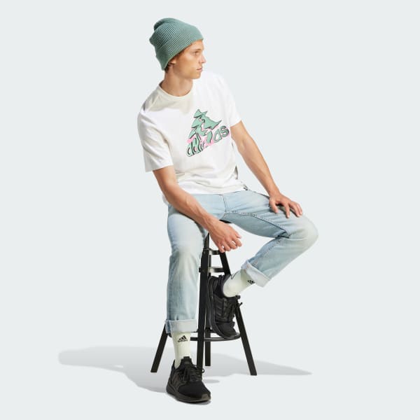 Vit adidas Sportswear Augmented T-Shirt