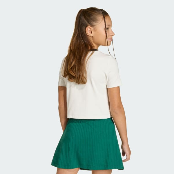 White Tight Mini Rib T-Shirt